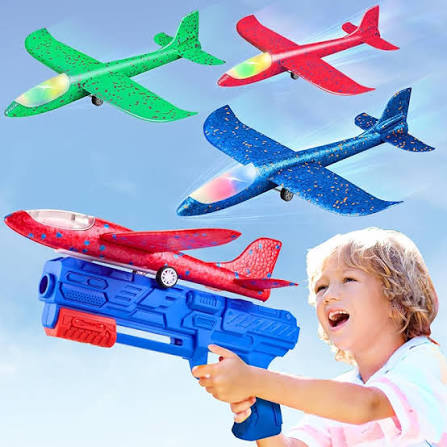 Amazon.com: Neoot Toy Airplane, 3 Pack Airplane Launcher Toys 2 Flight Mode  Glider Plane Outdoor Toys for Kids Ages 3 4 5 6 7 8 9 10 11 12 Year Old Boys