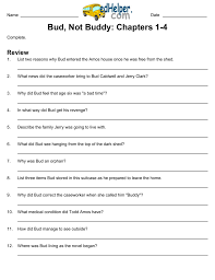 Bud Not Buddy Chapters 1 4