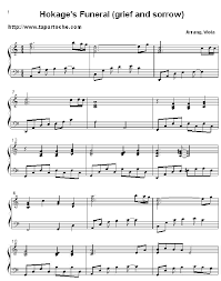 Naruto Hokage S Funeral Piano Sheet Piano Sheet Piano Naruto