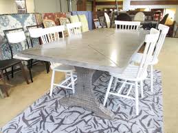 Our stance zinc top table is a simple way to create a classy contemporary look for your dining room. Zinc Top Dining Table 995 Sold Ballard Consignment