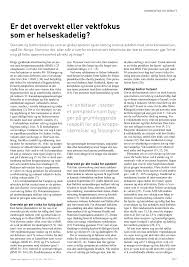Mange nordmenn går litt opp i vekt hver eneste desember. Pdf Er Det Overvekt Eller Vektfokus Som Er Helseskadelig