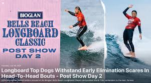 Soleil Errico and Taylor Jensen Claim Victory at Bioglan Bells Beach  Longboard Classic