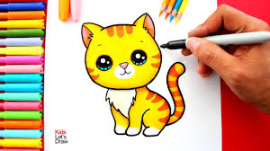 Ver más ideas sobre dibujos, dibujos fáciles, dibujos simples tumblr. Aprende A Dibujar Un Gato Atigrado Estilo Kawaii De Manera Facil Youtube