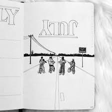 Aesthetic Black And White Bullet Journal Hello July And Hello Hawkins Everyone Who Guessed Stranger Things As My July Theme Bullet Journal Ideas Pages Bullet Journal Inspiration Bullet Journal Notes