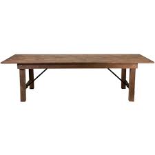 Flash Furniture Xa F 108x40 Gg Hercules 40 X 108 Antique Rustic Solid Pine Folding Farm Table Farm Table Flash Furniture Large Rustic Dining Table