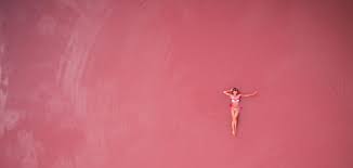 Photos A Tourist Swimming In Australia S Pink Lake Hillier Outlook Traveller