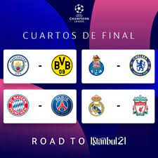 This promotion starts on 28th of may, 13:00 (utc+00:00), 2021 and ends on 30th of may, 12:00 (utc+00:00), 2021. Sorteo De La Uefa Champions League Asi Quedaron Los Cruces De Cuartos De Final Con Bayern Munich Psg Porto Borussia Dortmund Liverpool Chelsea Real Madrid Y Manchester City Bolavip