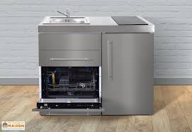 Votre Mini Cuisine Ou Kitchenette De Chez Stengel Est De Fabrication Allemande Cette Cuisine Haut De Gamme Est Livree Cuisine Inox Mini Cuisine Lave Vaisselle