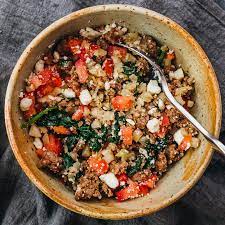 You simply mix together ground lamb, greek yogurt, and spices. Ground Lamb Bowl Keto Savory Tooth