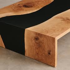 The links below are affiliate links, from which i get a cut of the sales. Detail Of Live Edge Oak And Resin River Table Elko Hardwoods Modern Live Edge Furniture Dining Coffee Tables Desks Benches