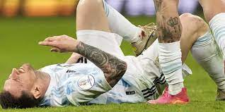 Argentina's lionel messi celebrates scoring his side's third goal against ecuador during a copa america quarterfinal soccer match at the olimpico stadium in goiania, brazil, saturday, july 3, 2021. K Kjdd4s5xz43m