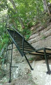 Notes  it's often easier to build a stairs from the top down, as the excess stairs will usually extend through the floor. Cliff Side Stair Build Herrington Lake Lancaster Ky Area Cocanougher S Dock Solutions Construction Services