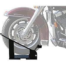 Amazon Com Pit Posse Motorcycle Wheel Chock Nest Adjustable Self Locking Bike Stand Removable Automotive