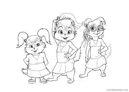 Get your free printable chipmunks coloring pages at allkidsnetwork.com. Alvin And The Chipmunks Coloring Pages Chipettes Coloring4free Coloring4free Com