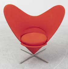 Verner Panton Heartshaped Cone Chair Vitra 21th Century Bukowskis