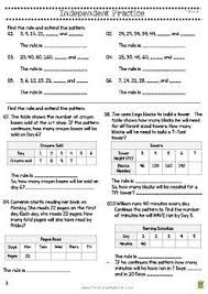 Find The Rule Extend The Pattern Worksheet 4 Oa 5 Pattern Worksheet Math Patterns Worksheets