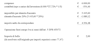 Le Note Compensi Per Le Collaborazioni Occasionali Canella Camaiora