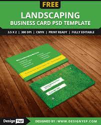 Landscape business card templates and landscape business card designs. Free Landscaping Business Card Template Psd On Behance