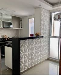 Cuisine Simple Et Belle Avec Mur De Platre 3d Vu Avec Belle Cuisine Mur Platr Interior Design Kitchen Kitchen Room Design Interior Design Kitchen Small