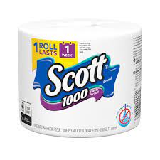 The quick dissolving characteristic of toilet paper is also important in recreational vehicle black water waste tanks. Scott Single Roll White Toilet Tissue 1000 Sheets 39327 The Home Depot