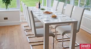 Round extending table with aluminium runners. Fern White Gloss And Imola Extending Dining Set 10 Seater Dining Table Long Narrow Dining Table Dining Sets Modern