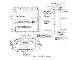 Only the bay or box window component that was clicked on is selected using this method. Bay Window Elevation Plan And Section Structure Details Dwg File Cadbull