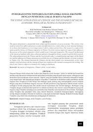 Maybe you would like to learn more about one of these? Pdf Proses Integrasi Etnis Tionghoa Dengan Penduduk Lokal Di Kota Palopo