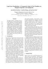 2019 amendments to the 1997 rules of civil procedure. Legal Area Classification A Comparative Study Of Text Classifiers On Singapore Supreme Court Judgments Deepai