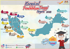 Lokasi dan tarikh karnival pendidikan ini bagi tahun 2020 seperti yang dikongsikan di bawah sebagai rujukan. Tarikh Dan Lokasi Karnival Pendidikan Tinggi Negara 2020 Semakan Upu