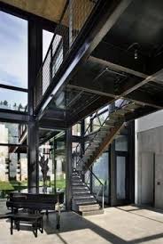 Luxury Family House Design With Exposed Steel Bridge Ideas Interior Decorating Jpg 530 787 Steel Building Homes House Design Steel House