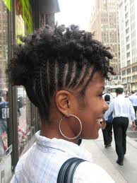 Cornrows With Natural Hair Mohawk Natural Hair Styles Natural Hair Mohawk Cool Braid Hairstyles