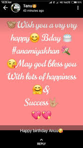 Thanks for the happy birthday twins wishes. Anamiya Khan Thanks Happy Birthday Wishes Quotes Happy Birthday Quotes For Friends Friend Birthday Quotes