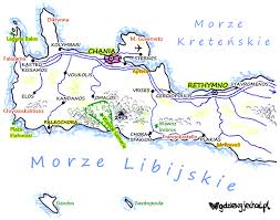 Mapa fizyczna is available in the following languages: Zachodnia Kreta Mapa Turystyczna Rysunkowa Gdziewyjechac Pl