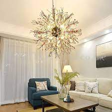 Crystal ceiling light, 5 w, 220 v, round ceiling light, led glass lamp, crystal ceiling light, pendant light, led recessed light, chandelier lighting for living room, bedroom, hallway 3.8 out of 5 stars 18 Nordic Dandelion Chandelier Dining Room Bedroom Children S Room Color Chandelier Lightingo Co Uk