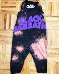 Rompers Handmade Baby Clothes Custom Baby Clothes Trendy Toddler Clothes Rock Music Punk Clothes Rock Band Black Sabbath Metal Band Tee Custom Baby Clothes Trendy Toddler Clothes Handmade Baby Clothes