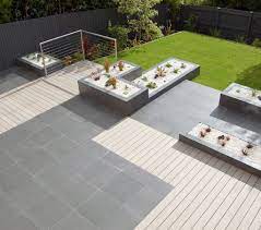 Ferns, plants, stone, concrete, bamboo and succulents are all part of the this modern style. Modern Garden Outdoor Tiles Novocom Top