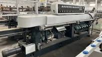11 Motors 45 Degree Glass Straight Line Edging Machine, 45° Glass Edge  Polishing Machine
