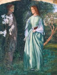 Arthur Hughes Aurora Leigh S Dismissal Of Romney The Tryst 1860 Pre Raphaelite Paintings Pre Raphaelite Art Pre Raphaelite