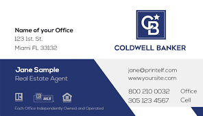 Coldwell Banker With New Logo In 2020 Coldwell Banker Banker Professional Business Card Design