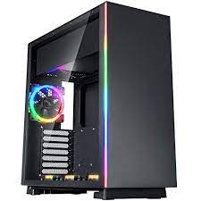 Rosewill Atx Mid Tower Rgb Gaming Computer Case With Tempered Glass Rgb Pc Fans Excellent Cable Management And Airflow