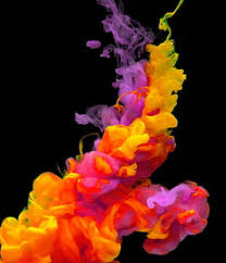 World collapse, doomsday scene, digital painting. Hd Wallpaper Yellow And Purple Smoke Wallpaper Watercolor Clots Colorful Wallpaper Flare
