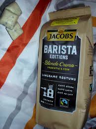 Кофе jacobs expertenröstung crema в зернах 1000г / 230г. Absolut Ehrlich Jacobs Barista Edition Blonde Crema