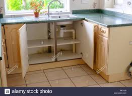 kitchen cupboard and empty high