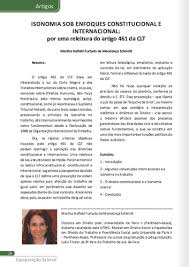 Estudar a constituição federal para provas e concursos públicos é por vezes complicado. Artigos Isonomia Sob Enfoques Constitucional E Internacional Por Uma Releitura Do Artigo 461 Da Clt