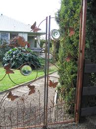 In this video, we will learn how to make butterfly gate fold card. Butterfly Garden Gates Rustic Garden Melbourne By Peninsula Wrought Iron Kirkton Forge Pty Ltd Houzz