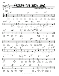 Search, discover and share your favorite frosty the snowman gifs. Frosty The Snow Man Sheet Music Jack Rollins Real Book Melody Lyrics Chords