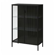 Iwell black bathroom floor storage cabinet with 2 shelf, 3 heights available, free standing kitchen cupboard, wooden storage cabinet with 2 doors, office furniture. Display Cabinets Glass Display Cabinets Ikea