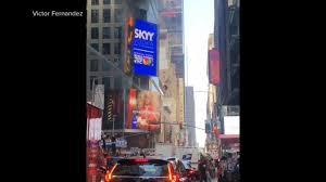 The billboard is part of a series of billboards in battleground states making clear to voters help is here — thanks to president biden's leadership and the work of democrats. Electronic Billboard Catches Fire In Times Square Video Abc News