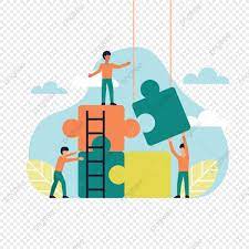 People Make Puzzles Concept Team Work Illustration Vektor Job Clipart Work Team Png And Vector With Transparent Background For Free Download Banner Design Arabic Pattern Concept Design