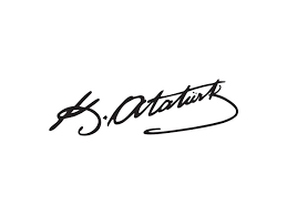Ataturk Imza Vector Kartvizit Tasarimi Gecici Dovme Dovme